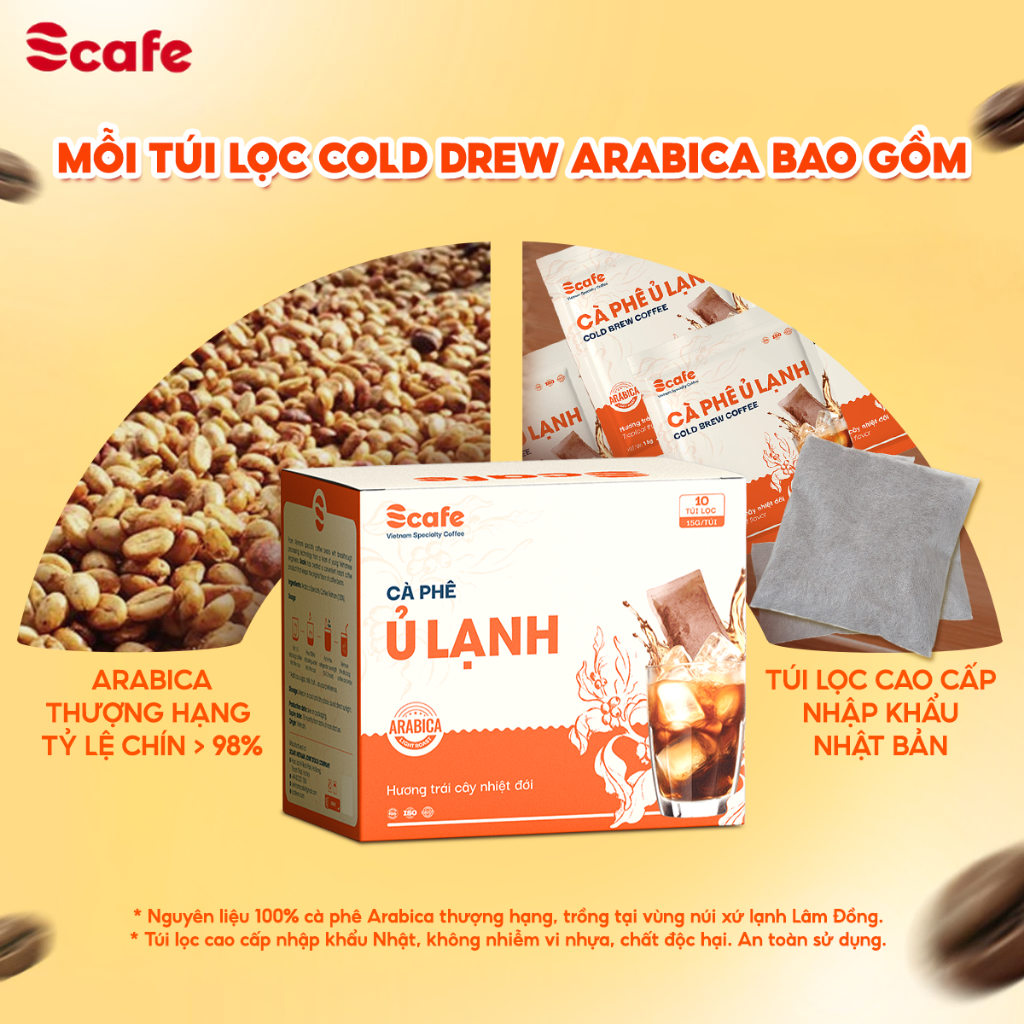 Cà Phê Ủ Lạnh Cold Brew Hạt Arabica Nguyên Chất Nốt Hương... (5)