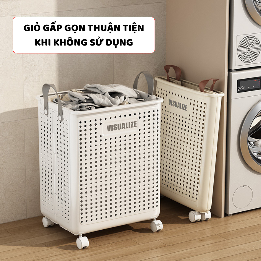 Giỏ Đựng Quần Áo Có Bánh Xe (5)
