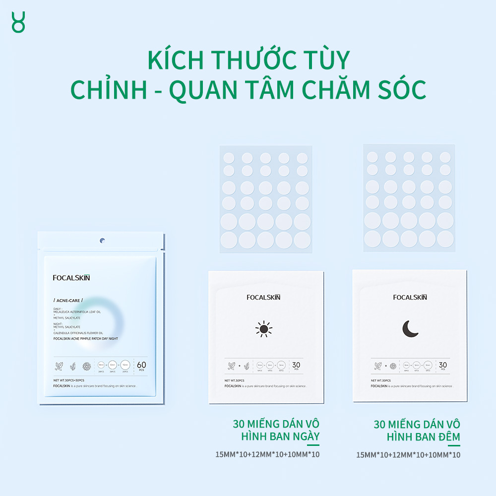 Miếng Dán Mụn BHA FOCALSKIN Siêu M�ng 0.01cm Hút Mụn Sạch... (5)