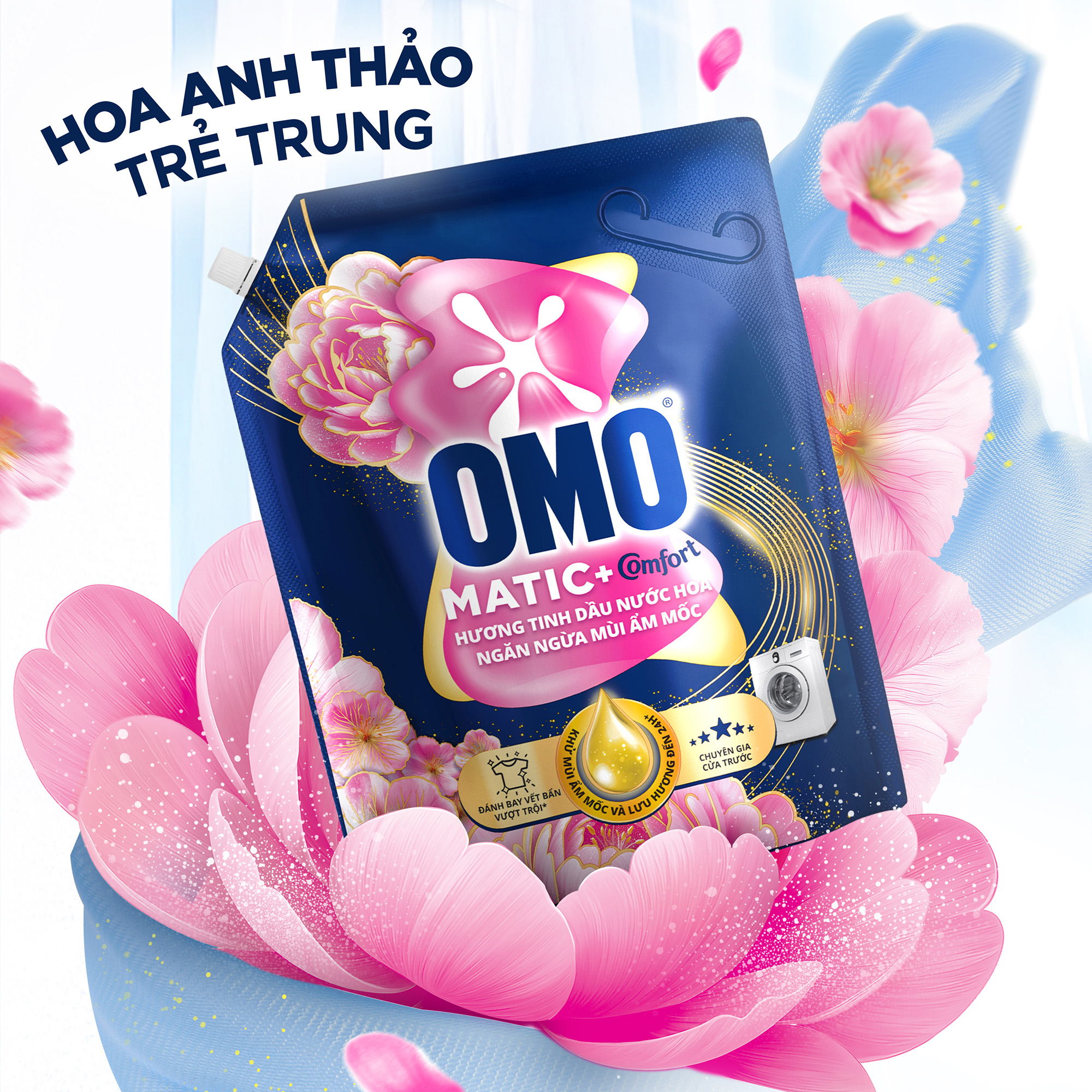 Nư�c giặt OMO Matic Hương Nư�c Hoa Comfort 4.1KG (túi) (5)