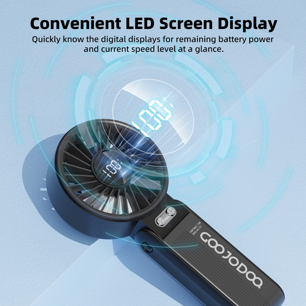 Quạt gấp 180° im lặng GOOJODOQ siêu gió �i�u ch�nh 100 cấ... (5)