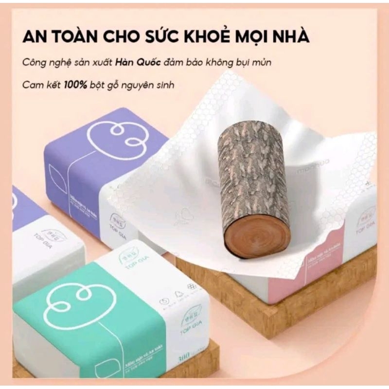 Thùng giấy ăn rút 46 Gói 3 màu cao cấp Top Gia 4 lớp dày dặn (5)