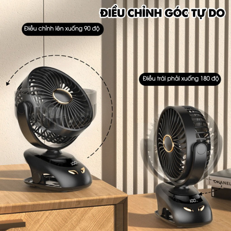 Quạt Mini Tích Hợp Đèn Ngủ Cao Cấp (5)