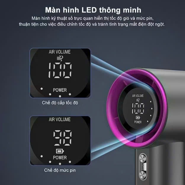 Quạt mini cầm tay M2 5000mAh di ��ng có th� sạc gió mạnh ... (5)