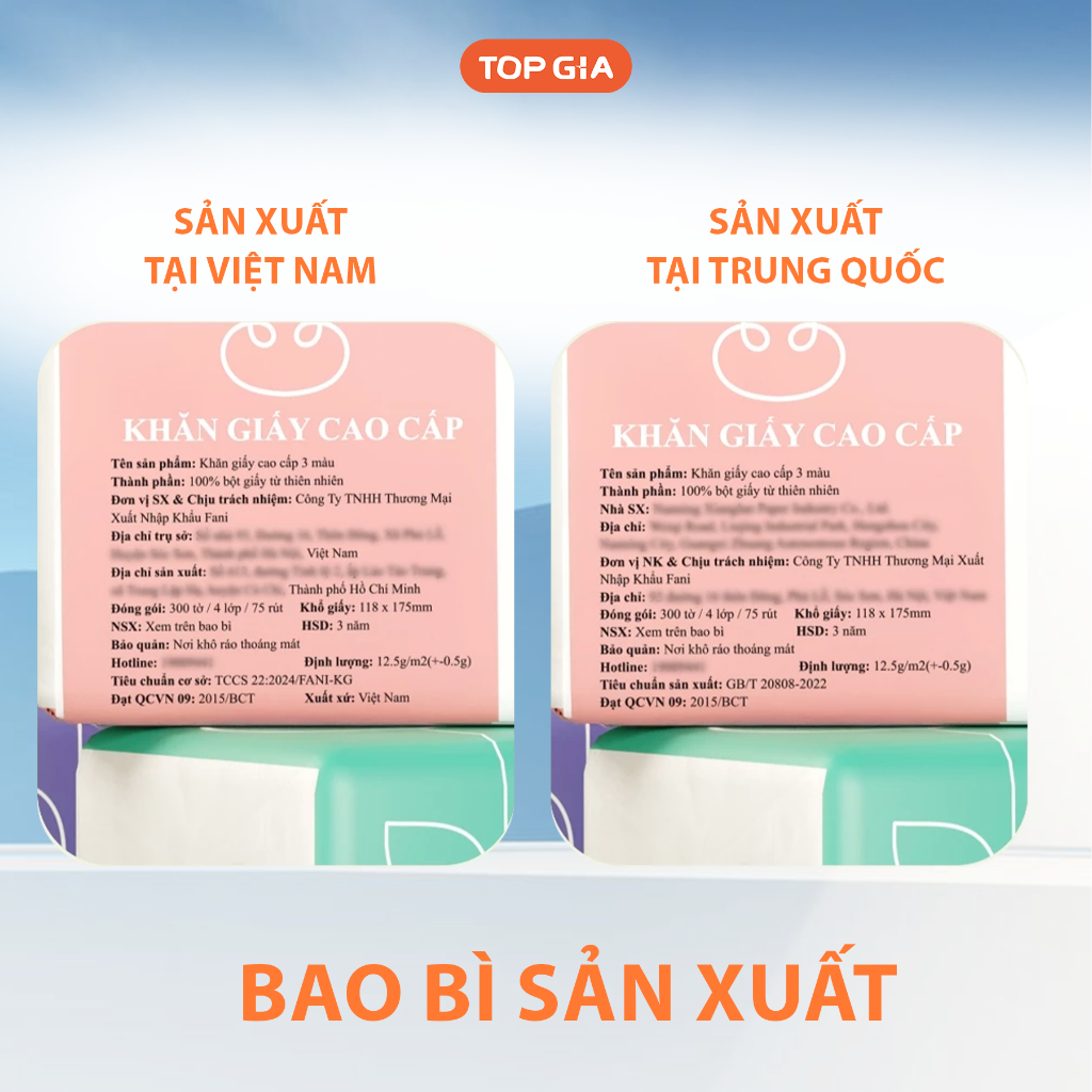 Thùng Giấy Ăn Rút 3 Màu Cao Cấp TOP GIA 4 Lớp 300 Tờ (5)