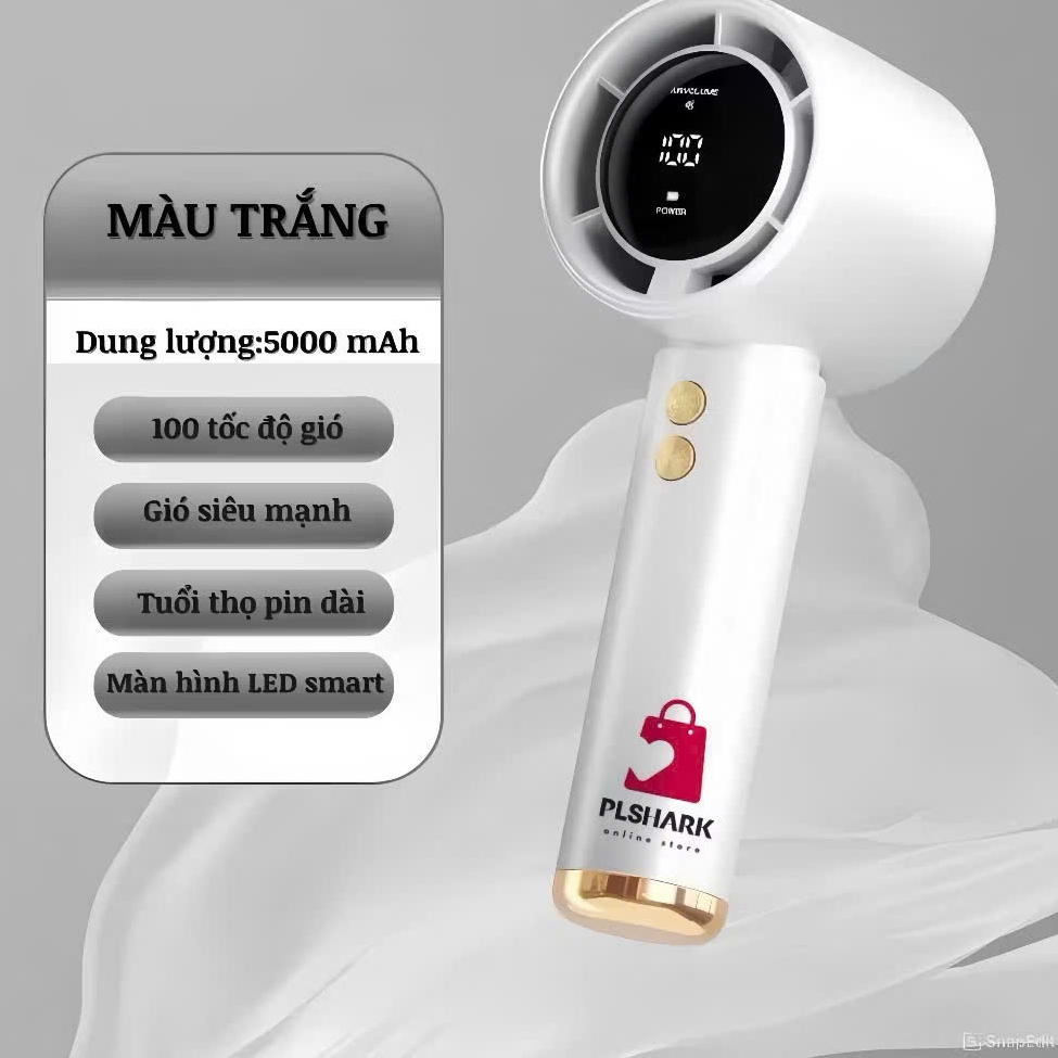 Quạt Cầm Tay N68 100 Cấp Độ Gió Quạt Tích Điện Cầm Tay Pi... (5)