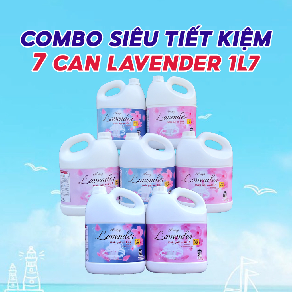 Combo 7 can nước giặt LAVENDER Nước giặt chính hãng 5 in 1 (5)