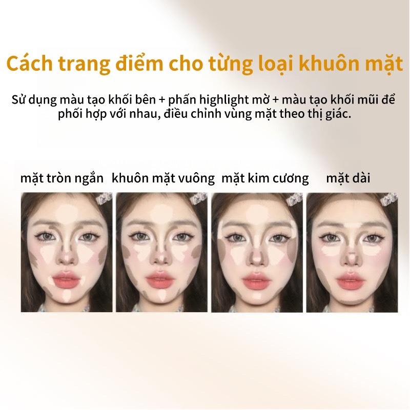 VEECCI Bảng Phấn Bắt Sáng Và Tạo Khối Tự Nhiên Lâu Trôi C... (5)
