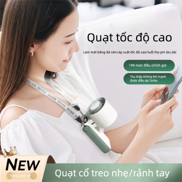 [BÁN CHẠY]Quạt Cầm Tay Mini Sò Lạnh MEXI Dung Lượng 6000m... (5)
