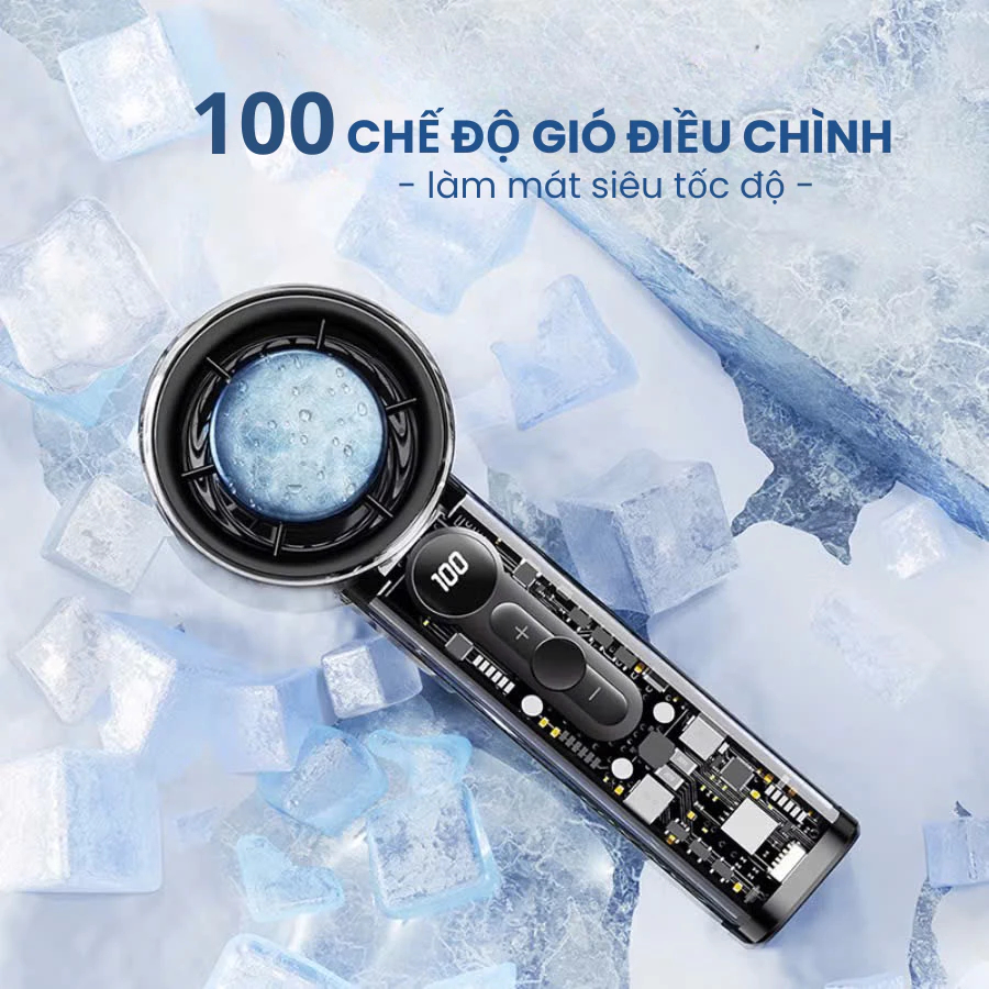 Quạt Cầm Tay X05 Turbo Mini 100 Tốc Độ (5)