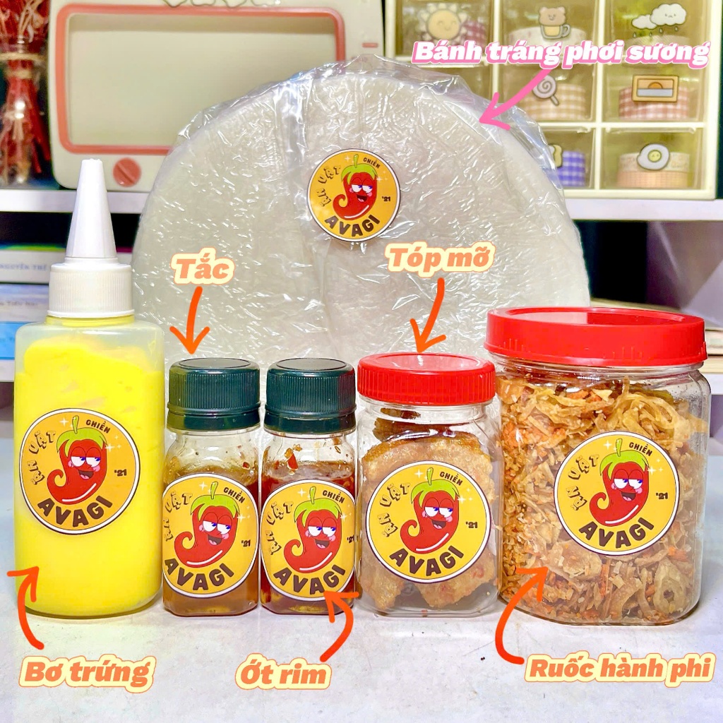 Bánh tráng Phơi Sương COMBO Ú Ù AVAGI (Bánh tráng (5)