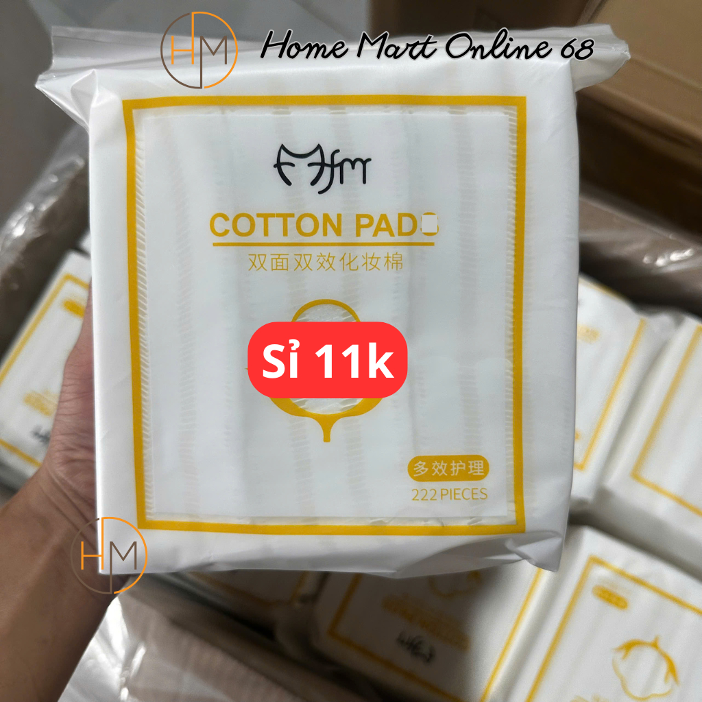 COMBO 5 Gói Bông Tẩy Trang 222 Miếng Cotton Pads 3 Lớp Sợ... (5)