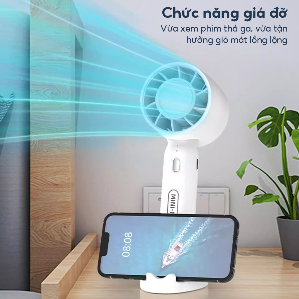 Quạt Cầm Tay Mini T10 Siêu Mát (5)