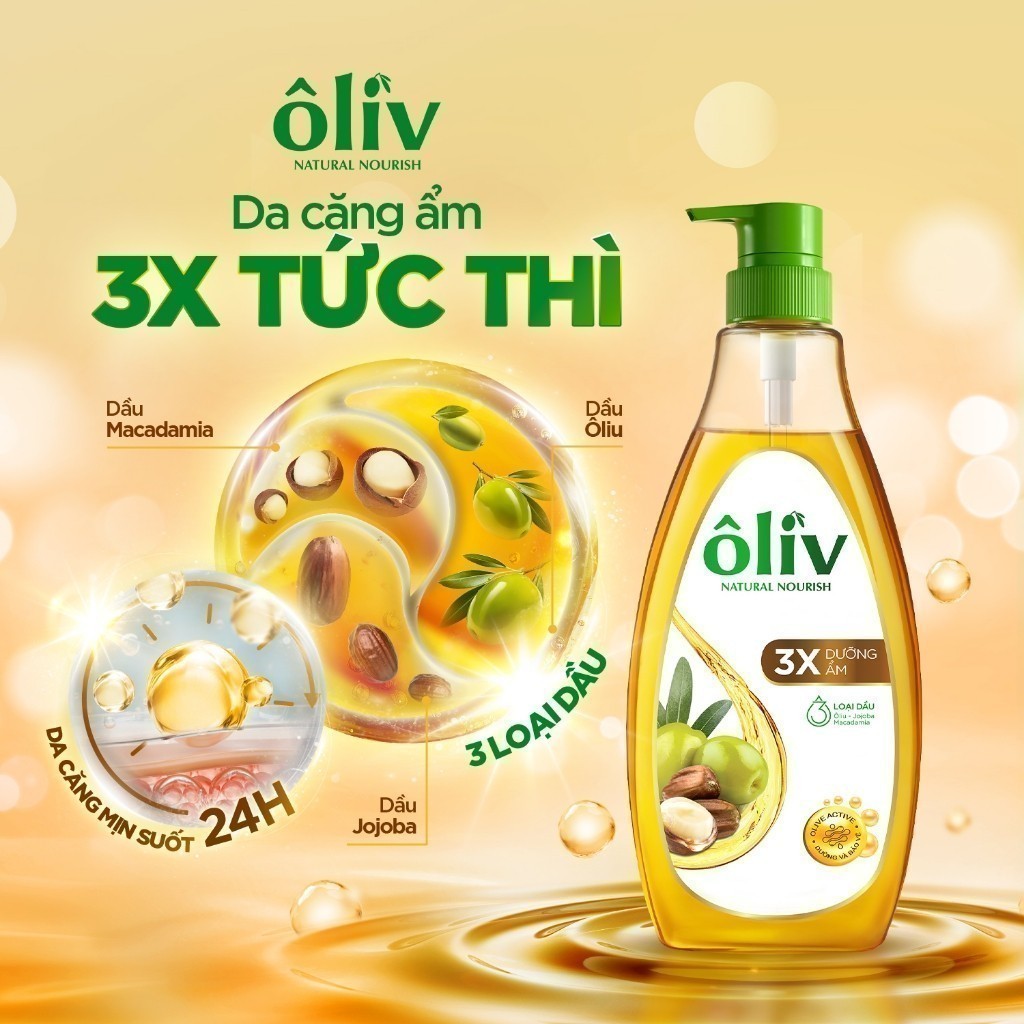 Dầu Tắm �LIV 3X Dưỡng Ẩm/Dưỡng Sáng Da/D� nh Cho L� n Da ... (5)