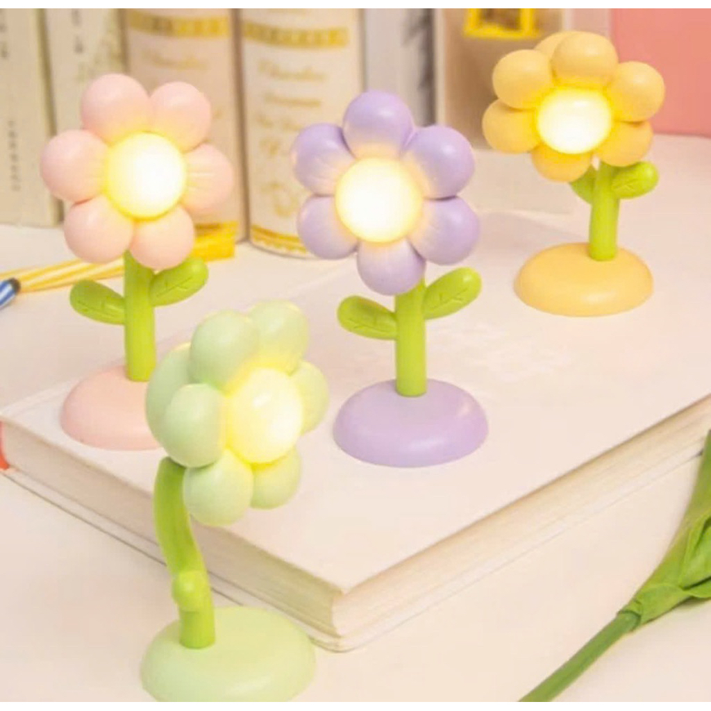 �èn Ngủ Decor Hình Chậu Hoa D� Thương Nhi�u M� u Có Nút B... (5)