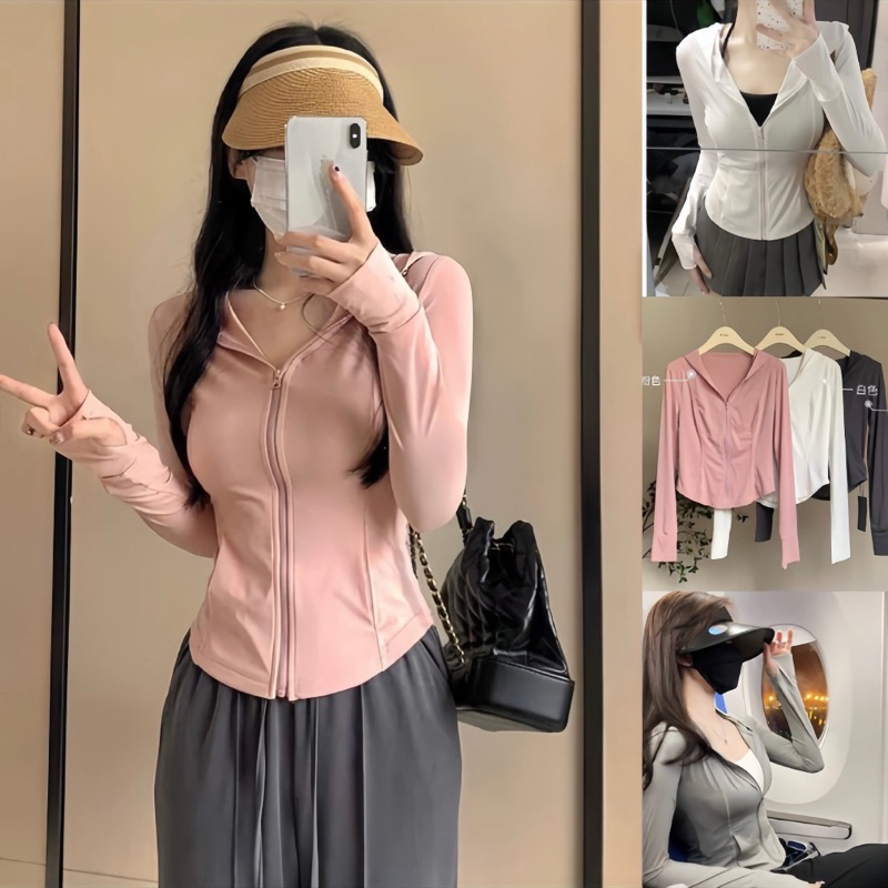 Áo Chống Nắng Nữ Croptop Cánh Dơi  Sermala Chống Tia Cực ... (6)
