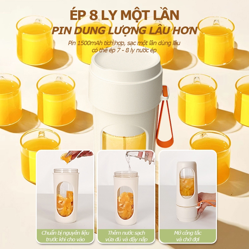 Máy Xay Sinh Tố Máy Xay Cầm Tay 12 Lưỡi Dao Dung Tích Lớn (6)