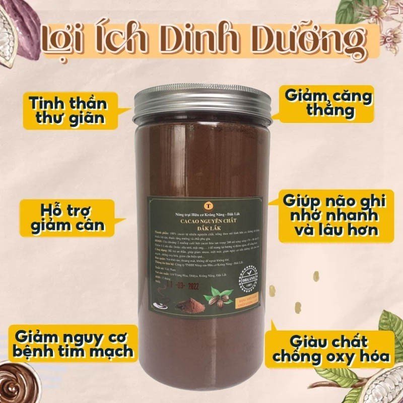 Bột cacao nguyên chất Daklak (6)