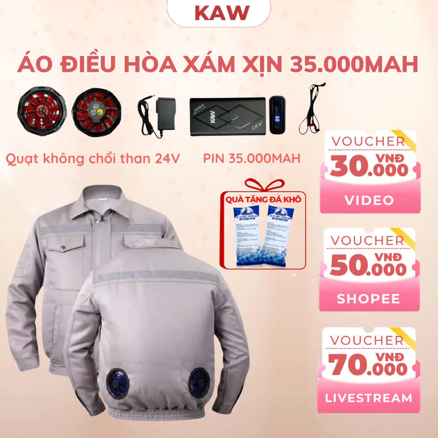 Áo Điều Hòa Quạt Gió KAW Chưa Bao Gồm Phụ Kiện Và Pin (6)