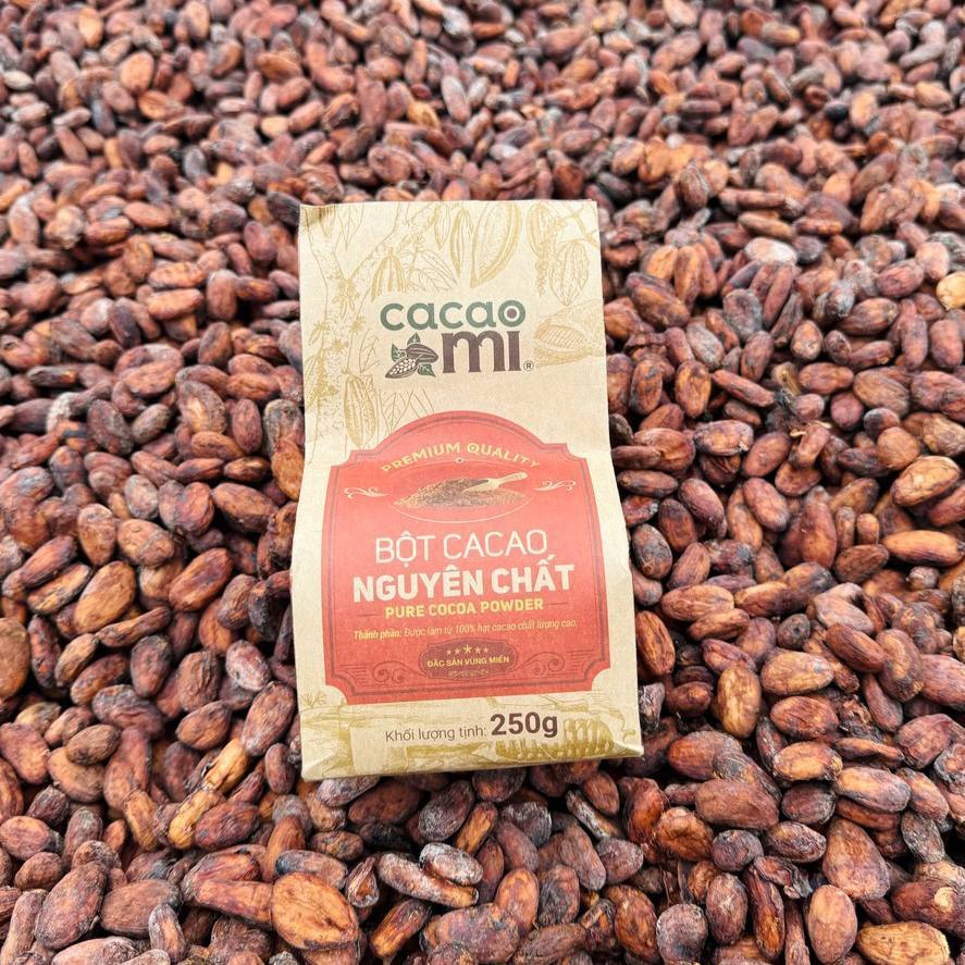 Bột Cacao Nguyên Chất Không Đường CACAOMI Premium Gu Đậm Vị (6)