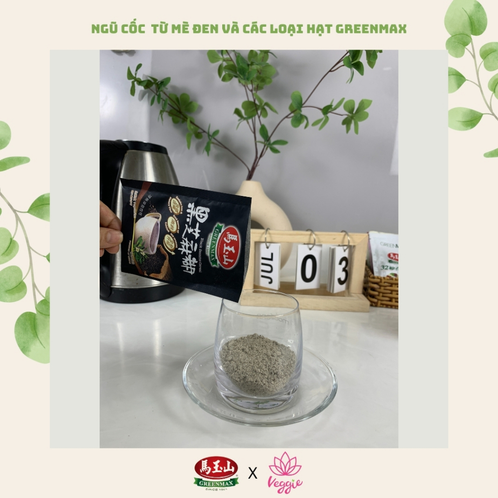 Ngũ cốc dinh dưỡng từ Mè đen và 12 loại hạt GREENMAX Đài ... (6)