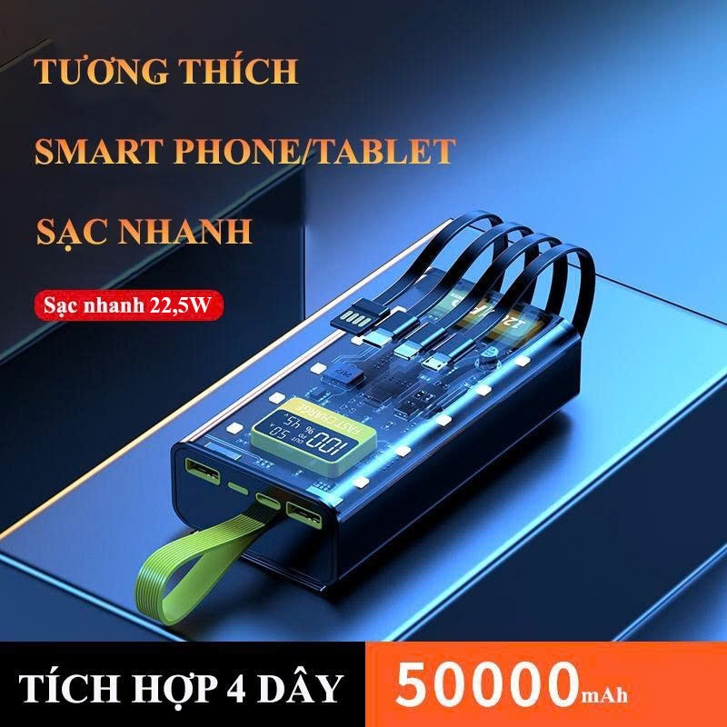 Sạc dự phòng 20000mh sạc nhanh 22.5w tích hợp dây (6)