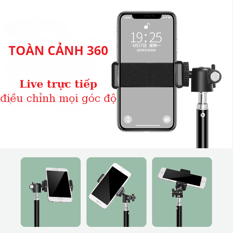 Gậy livestream gậy chụp ảnh quay video reivew sản phẩm ch... (6)