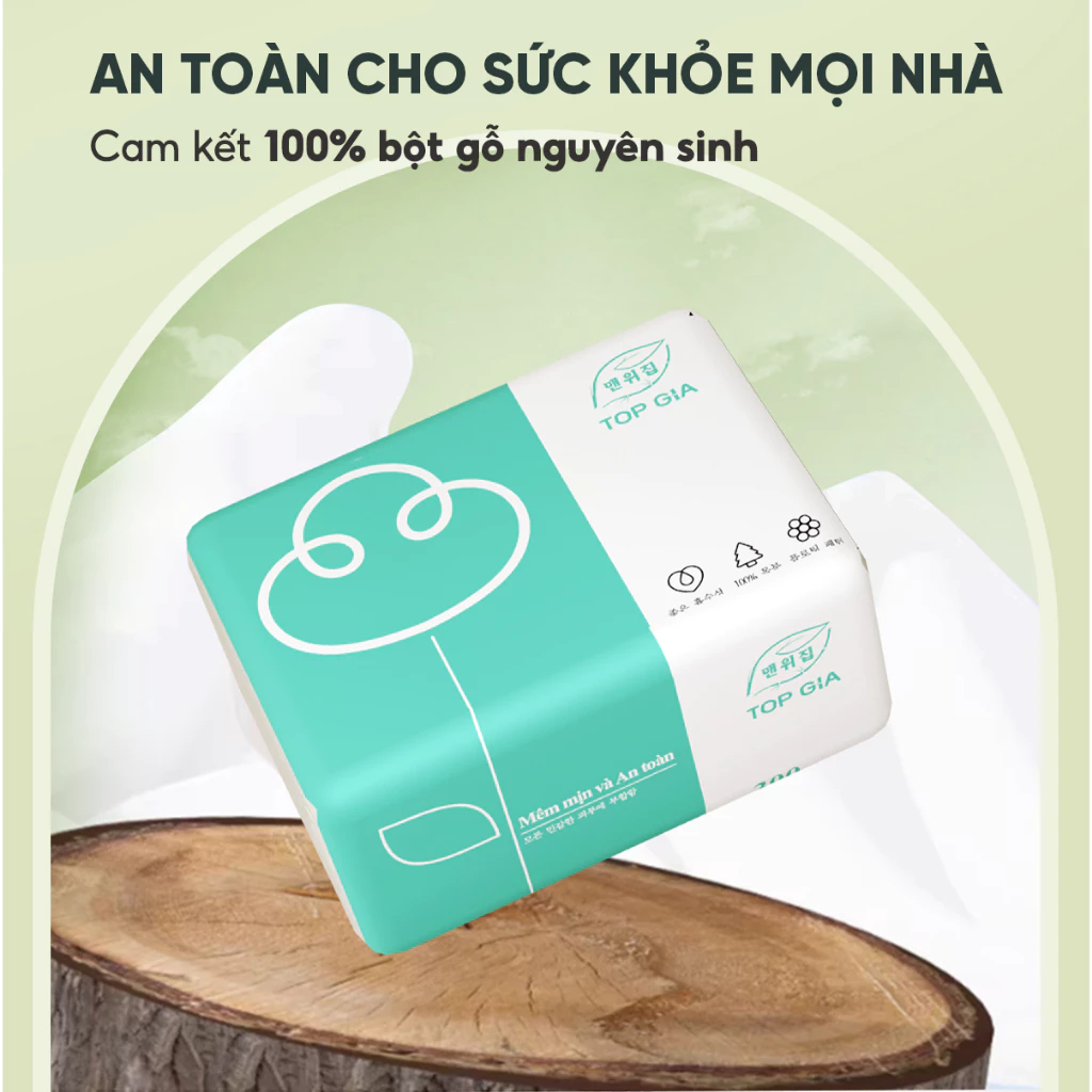 Giấy ăn rút TopGia cao cấp thùng 60 gói nhỏ tiện lợi cho ... (6)