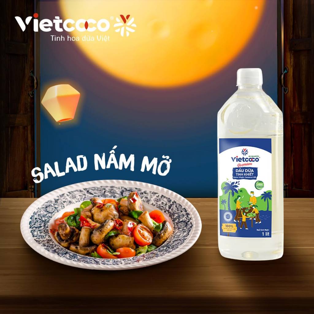 Dầu dừa tinh khiết Organic VIETCOCO chai PET 1 lít (6)