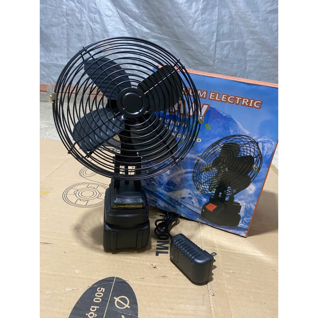 Quạt Tích Điện Pin 10 Cell (6)