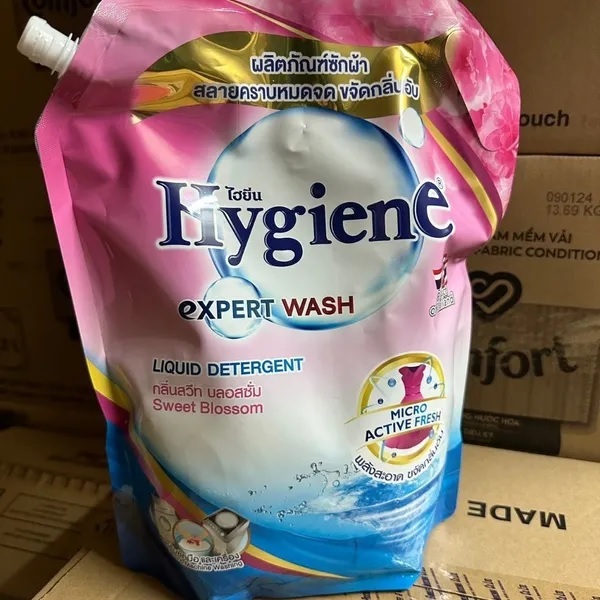 [MUA 1 TẶNG 1] Túi Nước Giặt Xả Vải Hygiene Đen Và Hồng (6)
