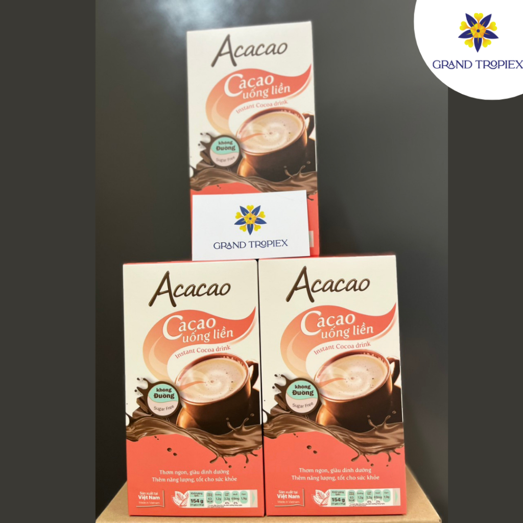 Bột Cacao Hòa Tan Acacao Không Đường Uống Liền Tiện Lợi (6)