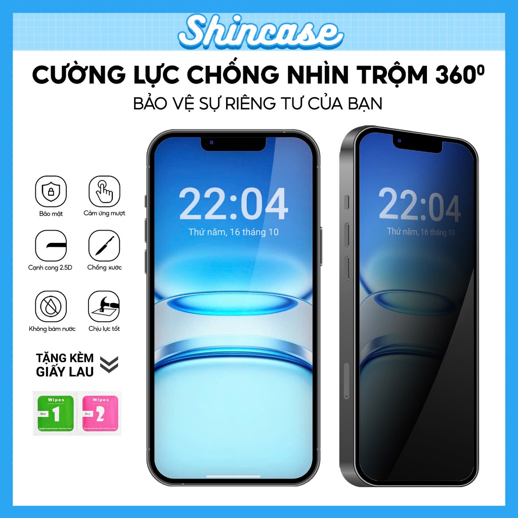 Kính Cường Lực iPhone Chống Nhìn Trộm Cao Cấp Full Màn (6)