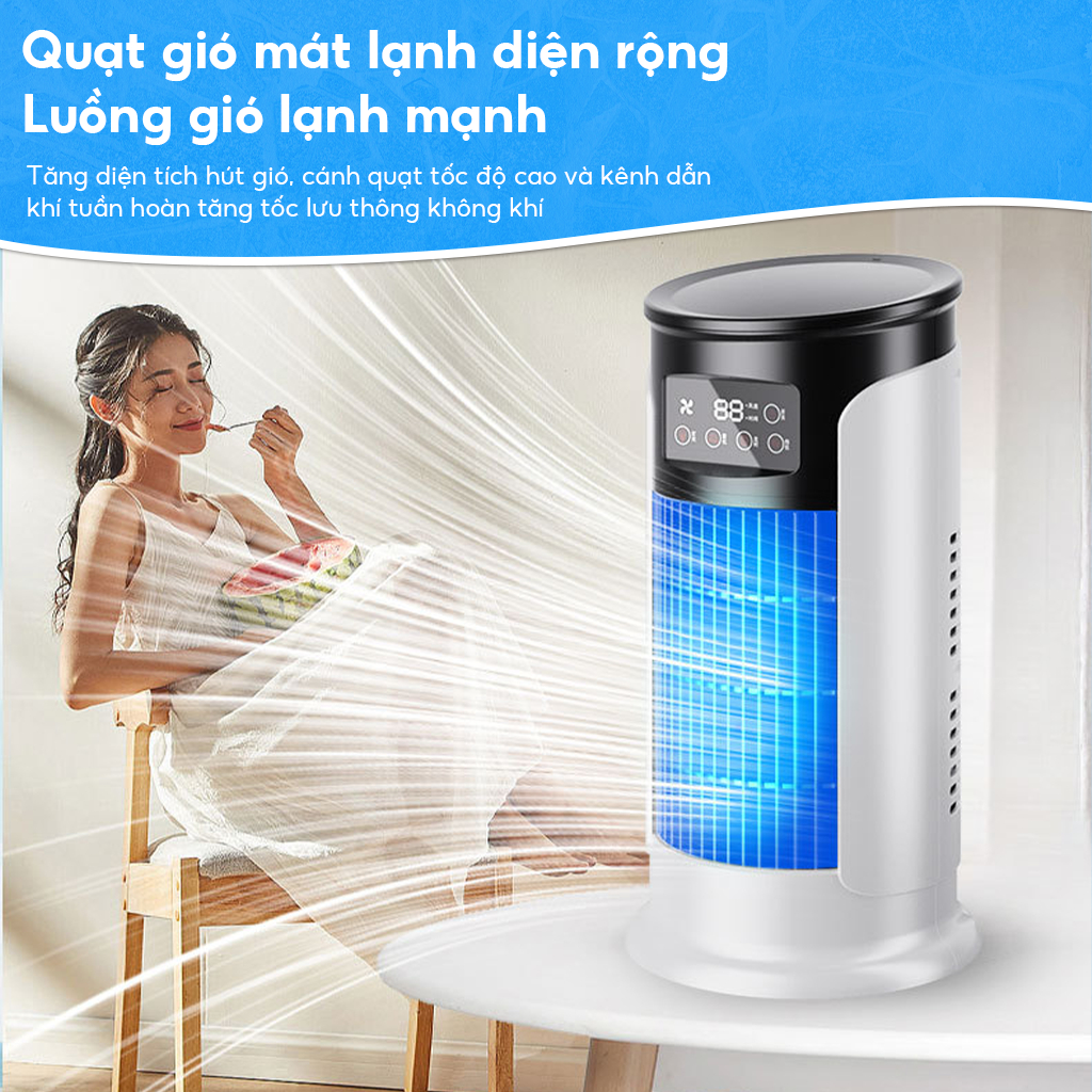 Quạt phun sương tích điện mini (6)