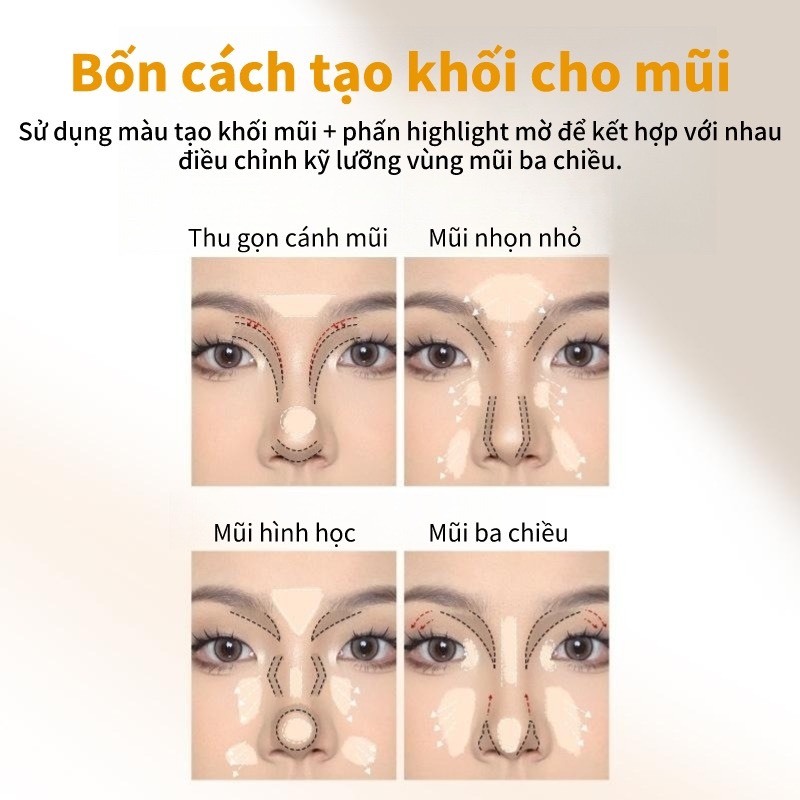 VEECCI Bảng Phấn Bắt Sáng Và Tạo Khối Tự Nhiên Lâu Trôi C... (6)