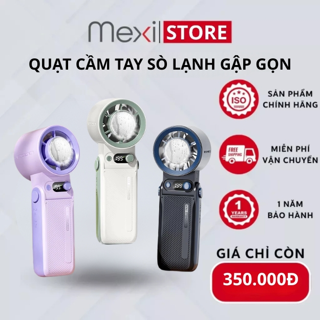 [BÁN CHẠY]Quạt Cầm Tay Mini Sò Lạnh MEXI Dung Lượng 6000m... (6)