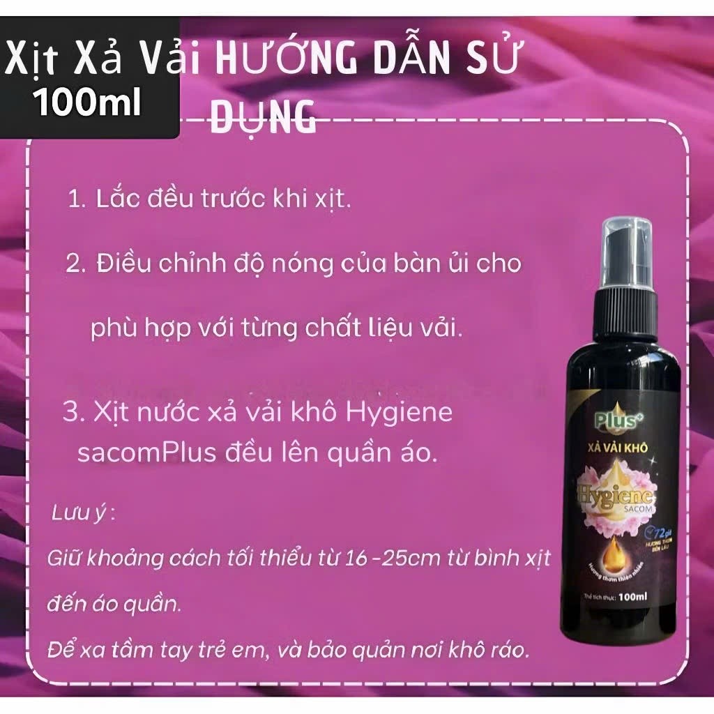{Combo 5 chai Tặng 1 Tổng 6 Chai} Xịt vải khô Hygiene Sac... (6)