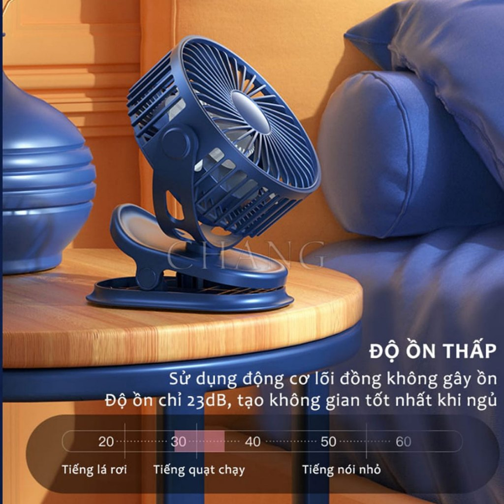 Quạt Tích Điện Mini Kẹp Bàn Văn Phòng (6)
