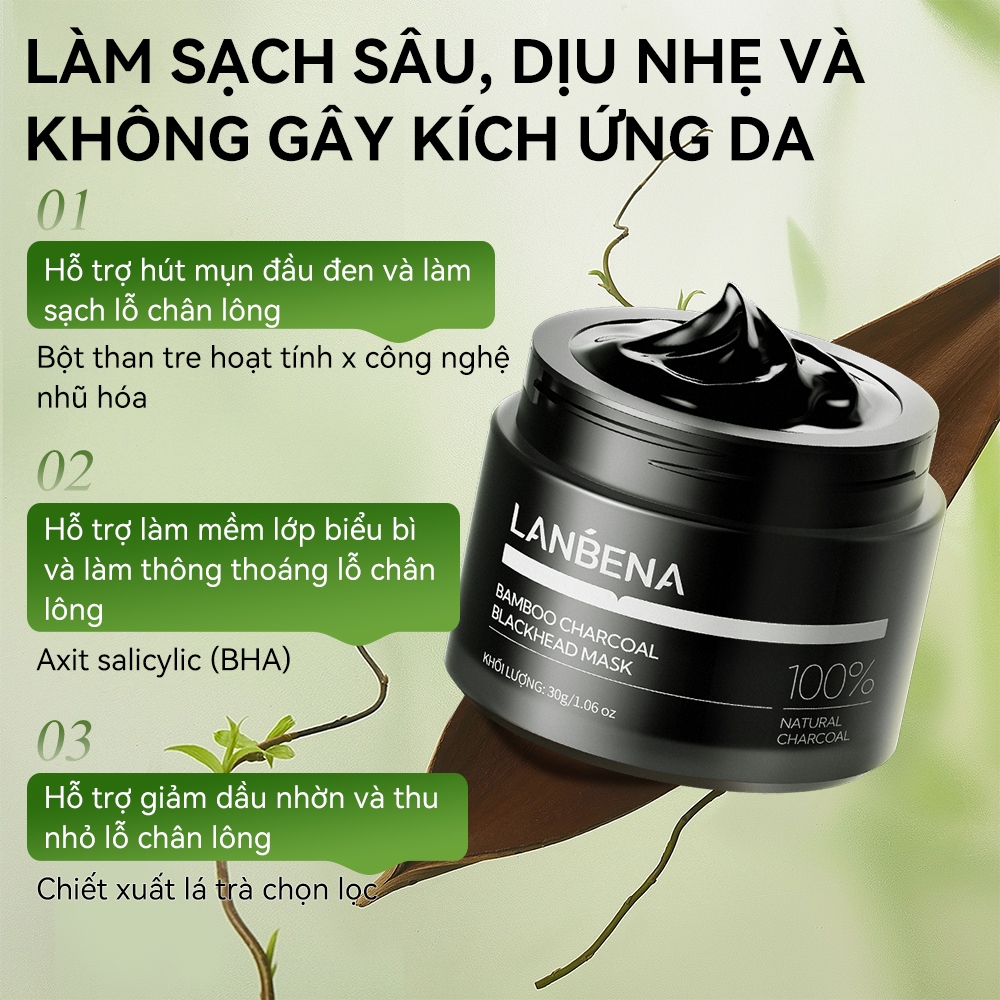 [Shopee Live] LANBENA GEL LỆT MỤN ĐẦU ĐEN (30G) (6)