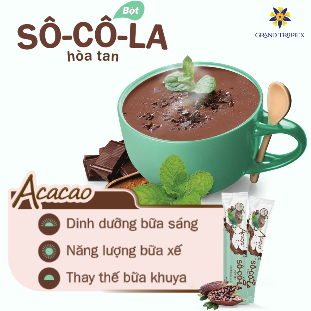 Bột Socola Hòa Tan Acacao Vị Bạc Hà (6)