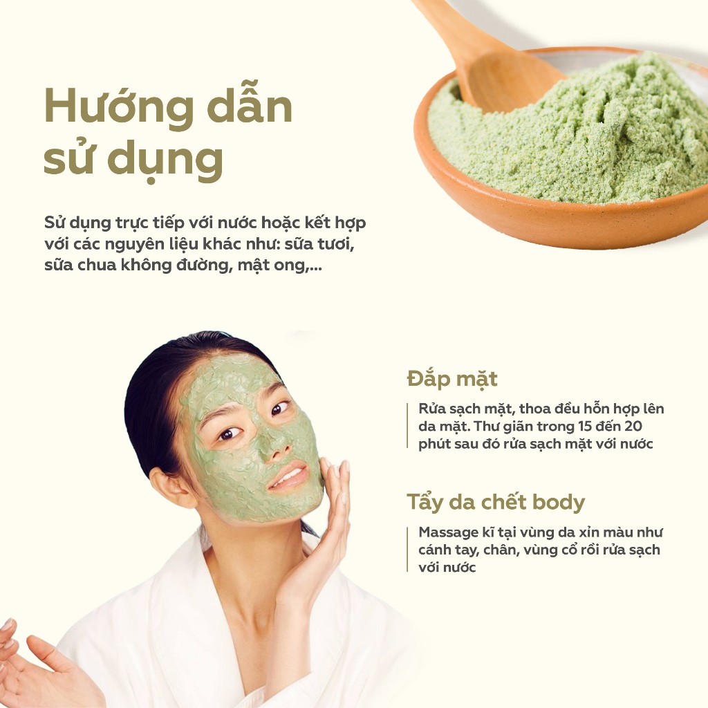 Bột Trà Xanh hữu cơ UMIHOME nguyên chất 40g | Green tea p... (6)