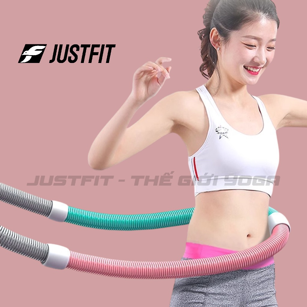 Vòng lắc eo lò xo JUSTFIT b�c nhựa m�m giảm mỡ nhanh (6)