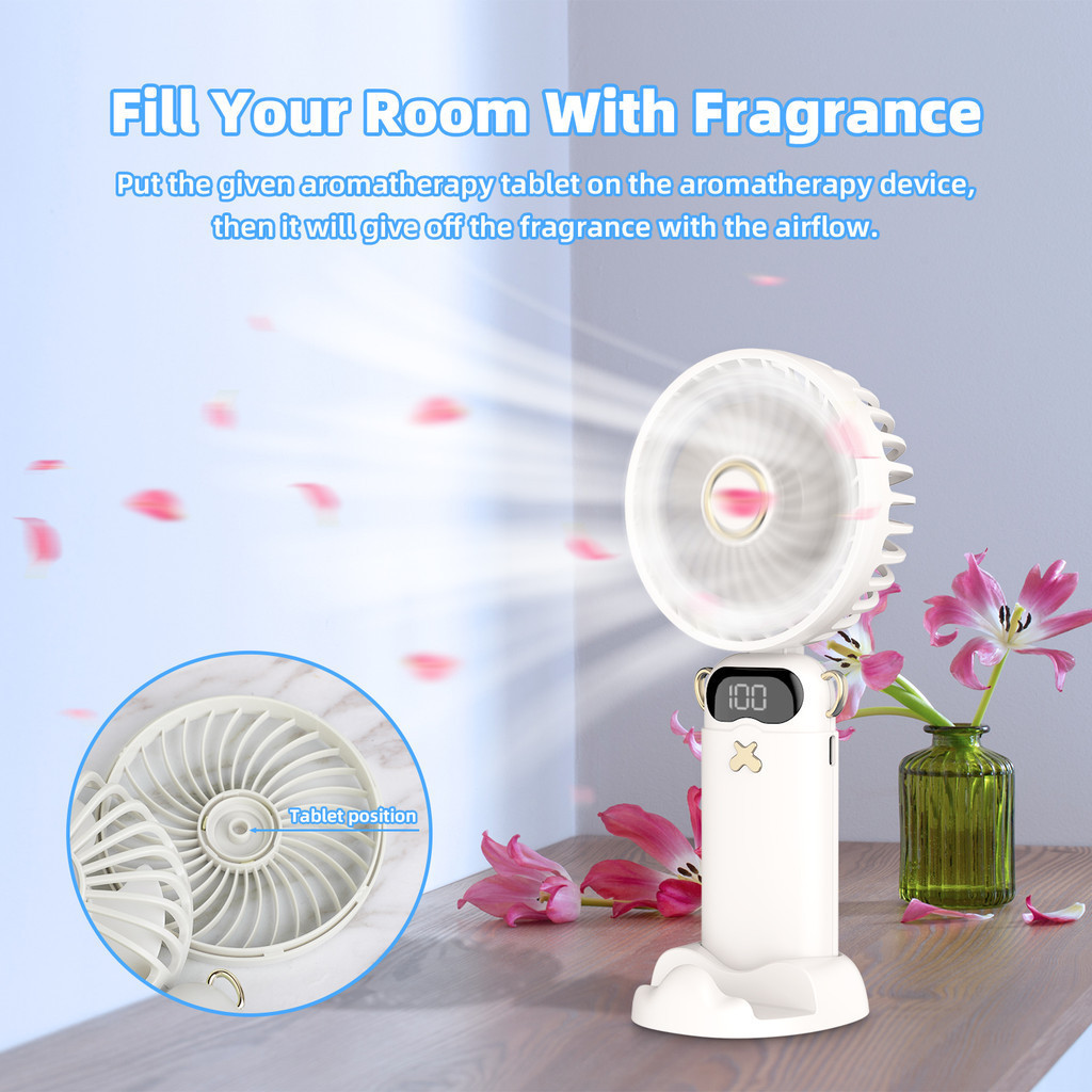 Quạt mini GOOJODOQ quạt cầm tay �a chức n�ng ba trong m�t... (7)