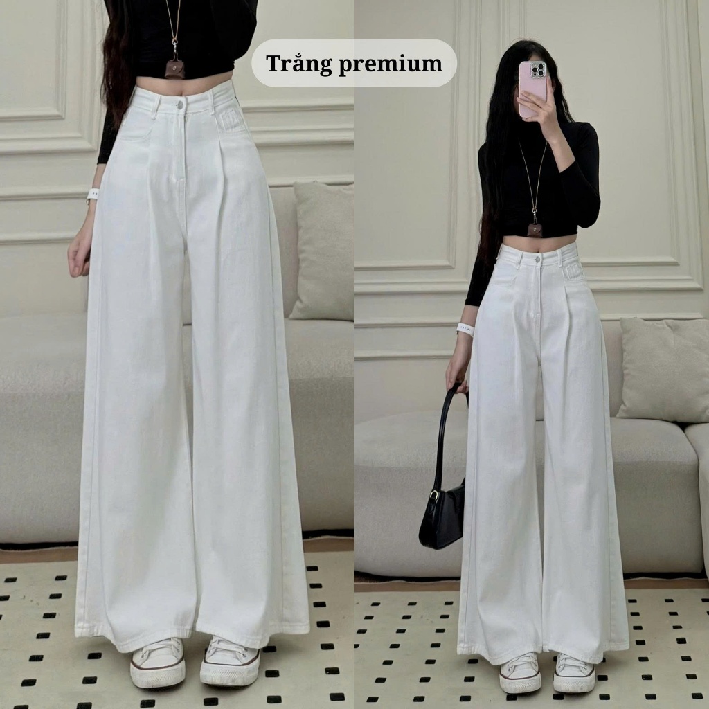 Quần Jean �ng R�ng Retro Nhi�u M� u Quần Bò �ng Suông Uni... (7)