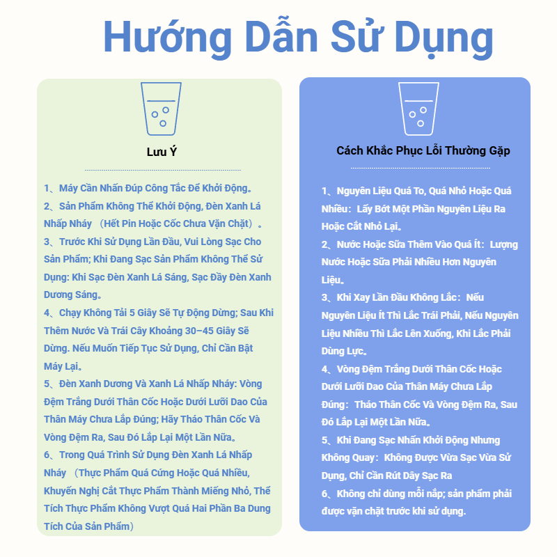 Máy Xay Sinh Tố Máy Xay Cầm Tay 12 Lưỡi Dao Dung Tích Lớn (7)