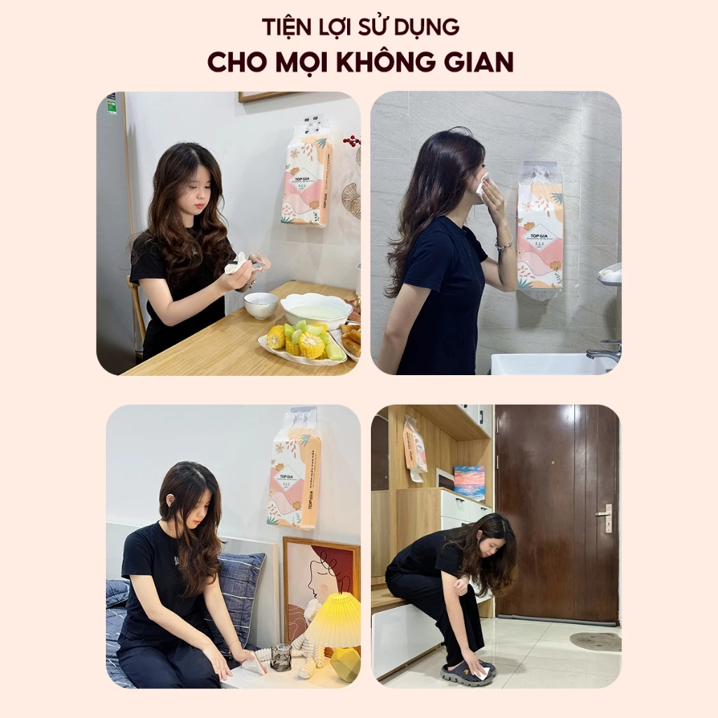 Thùng 6 Bịch Khăn giấy rút đáy TopGia Tiểu Hạ thiết kế tr... (7)