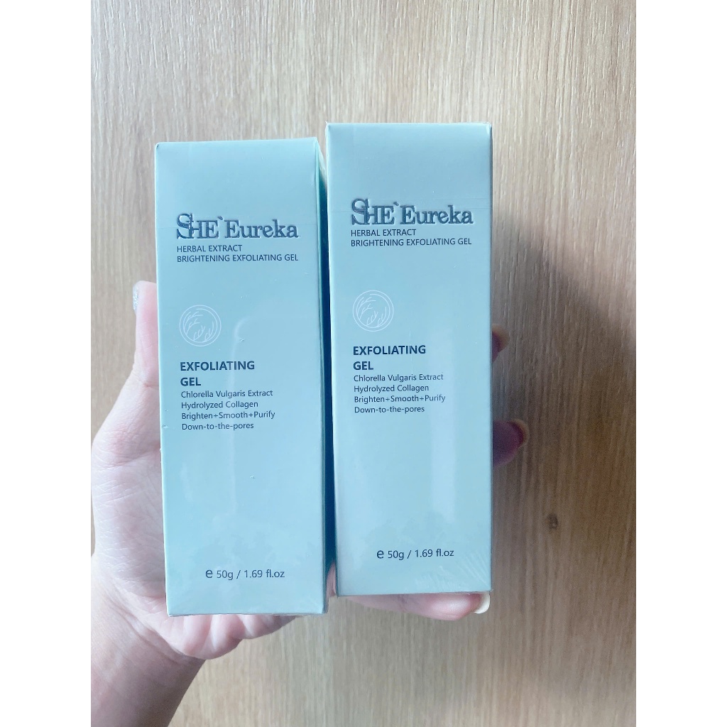SHE Eureka Gel Rửa Mặt Tẩy Tế Bào Chết Làm Sáng Da 50g (7)