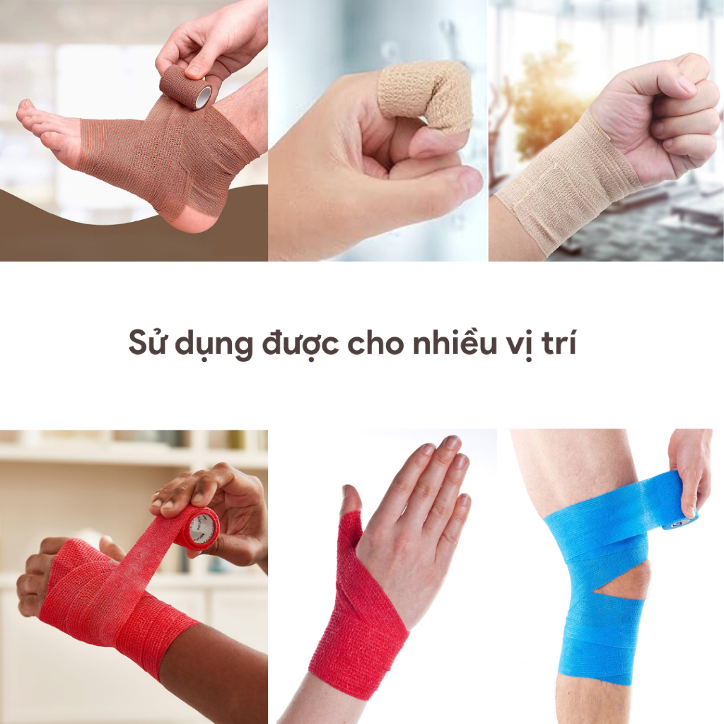 [COMBO 48] Băng Cao Su Non Băng Keo Băng Quấn Cổ Chân Cổ ... (7)