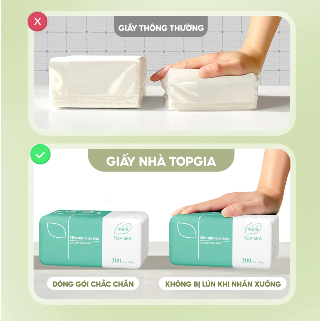 Giấy ăn rút TopGia cao cấp thùng 60 gói nhỏ tiện lợi cho ... (7)