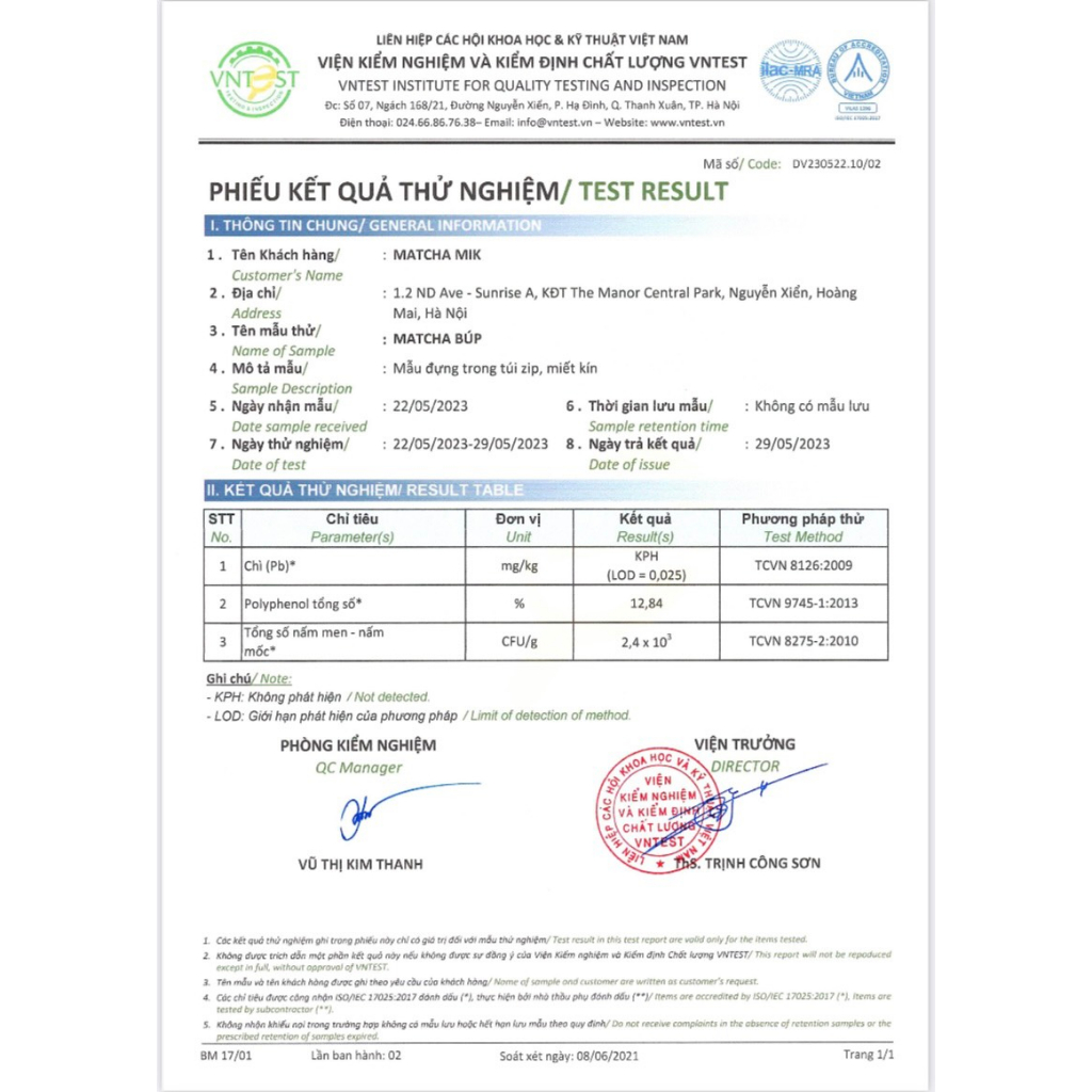 Bột Matcha MIK ORGANIC gói 100g (7)